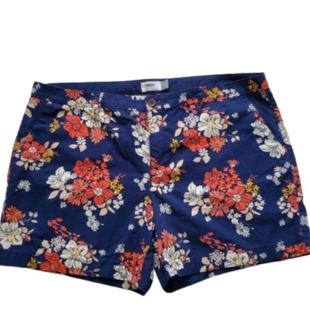 Old Navy Navy Floral Women's Shorts